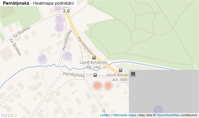 Mapa Pernštýnská - Firmy v ulici.