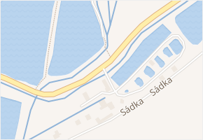 Sádka v obci Lázně Bohdaneč - mapa ulice