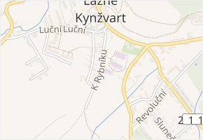 K Rybníku v obci Lázně Kynžvart - mapa ulice