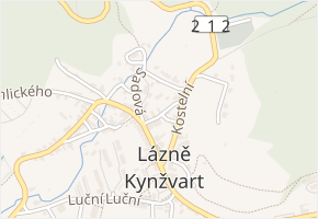 Komenského v obci Lázně Kynžvart - mapa ulice