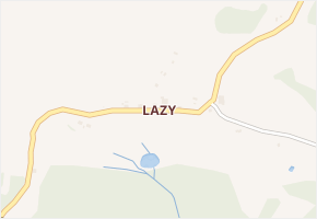 Lazy v obci Lázně Kynžvart - mapa části obce