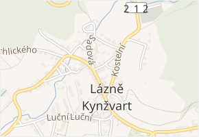 nám. Republiky v obci Lázně Kynžvart - mapa ulice
