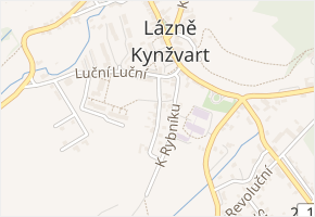 Zahradní v obci Lázně Kynžvart - mapa ulice