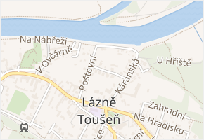 Na Chmelnici v obci Lázně Toušeň - mapa ulice