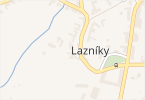 Lazníky v obci Lazníky - mapa části obce