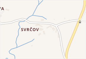 Svrčov v obci Lazníky - mapa části obce