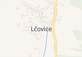 Lčovice v obci Lčovice - mapa části obce