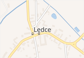 Ledce v obci Ledce - mapa části obce