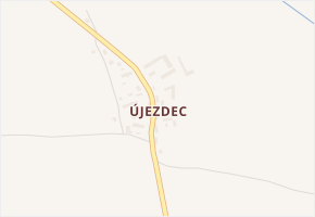 Újezdec v obci Ledce - mapa části obce