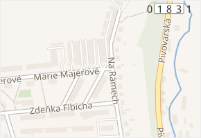 Aloise Jiráska v obci Ledeč nad Sázavou - mapa ulice