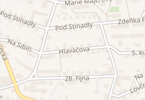 Hlaváčova v obci Ledeč nad Sázavou - mapa ulice