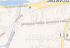Jaroslava Haška v obci Ledeč nad Sázavou - mapa ulice