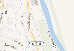 Melechovská v obci Ledeč nad Sázavou - mapa ulice