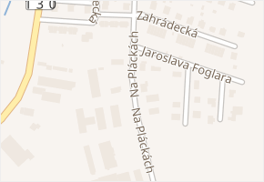Na Pláckách v obci Ledeč nad Sázavou - mapa ulice