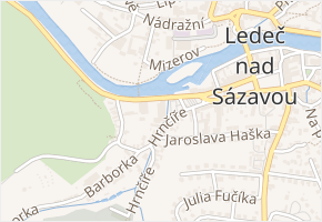 Tyršovo nábřeží v obci Ledeč nad Sázavou - mapa ulice