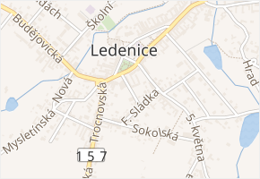 Truhlářská v obci Ledenice - mapa ulice