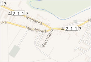 Mikulovská v obci Lednice - mapa ulice