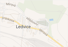 Hřbitovní v obci Ledvice - mapa ulice