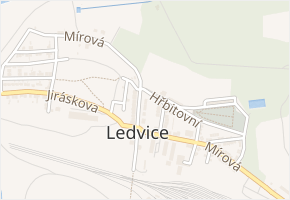 Mírová v obci Ledvice - mapa ulice