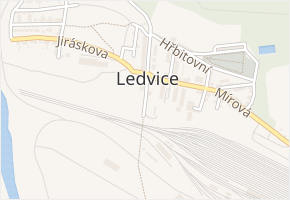 Polní cesta v obci Ledvice - mapa ulice