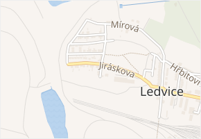 Polní mez v obci Ledvice - mapa ulice