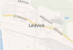 Zahradní v obci Ledvice - mapa ulice