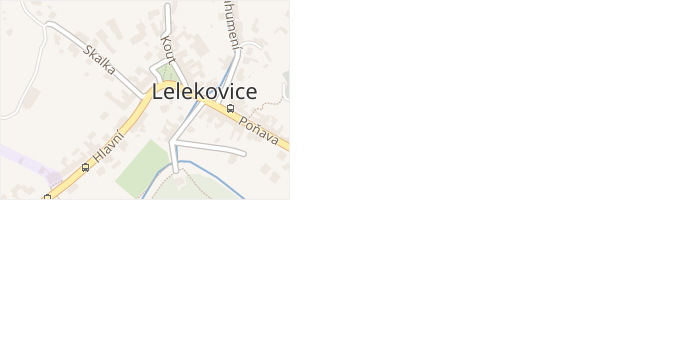 Paseky v obci Lelekovice - mapa ulice
