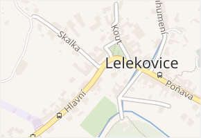 Podemlýn v obci Lelekovice - mapa ulice
