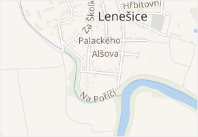 Dvořákova v obci Lenešice - mapa ulice