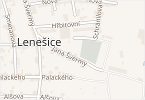 Jana Švermy v obci Lenešice - mapa ulice