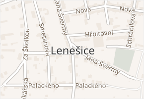 Lenešice v obci Lenešice - mapa části obce