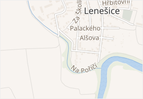 Na Poříčí v obci Lenešice - mapa ulice