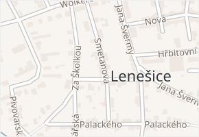 Smetanova v obci Lenešice - mapa ulice