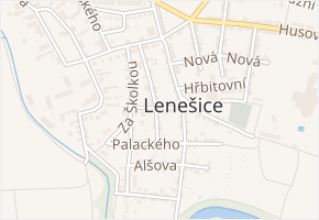 Třebízského v obci Lenešice - mapa ulice