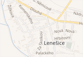Wolkerova v obci Lenešice - mapa ulice