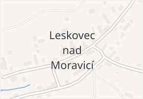 Leskovec nad Moravicí v obci Leskovec nad Moravicí - mapa části obce