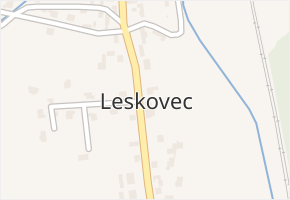 Leskovec v obci Leskovec - mapa části obce