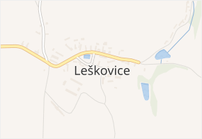 Leškovice v obci Leškovice - mapa části obce