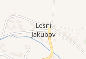 Lesní Jakubov v obci Lesní Jakubov - mapa části obce
