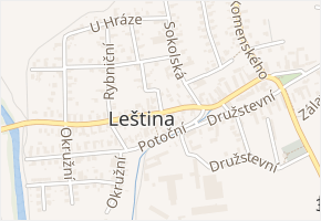7. května v obci Leština - mapa ulice