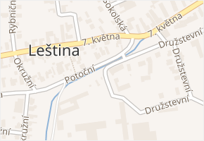 Družstevní v obci Leština - mapa ulice