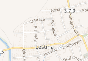 Lomená v obci Leština - mapa ulice