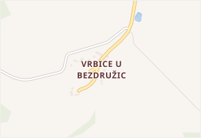 Vrbice u Bezdružic v obci Lestkov - mapa části obce