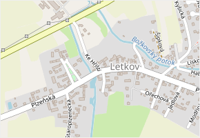Ke Hřišti v obci Letkov - mapa ulice