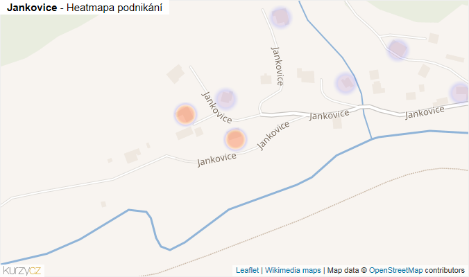 Mapa Jankovice - Firmy v ulici.