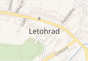 Letohrad v obci Letohrad - mapa části obce