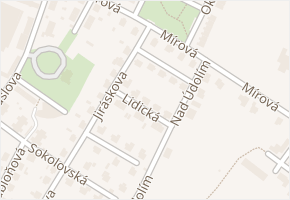 Lidická v obci Letohrad - mapa ulice