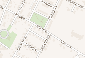 Mírová v obci Letohrad - mapa ulice