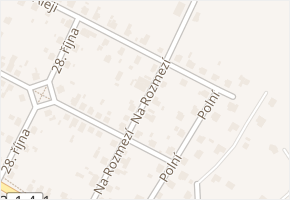 Na Rozmezí v obci Letohrad - mapa ulice