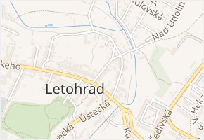 Palackého v obci Letohrad - mapa ulice